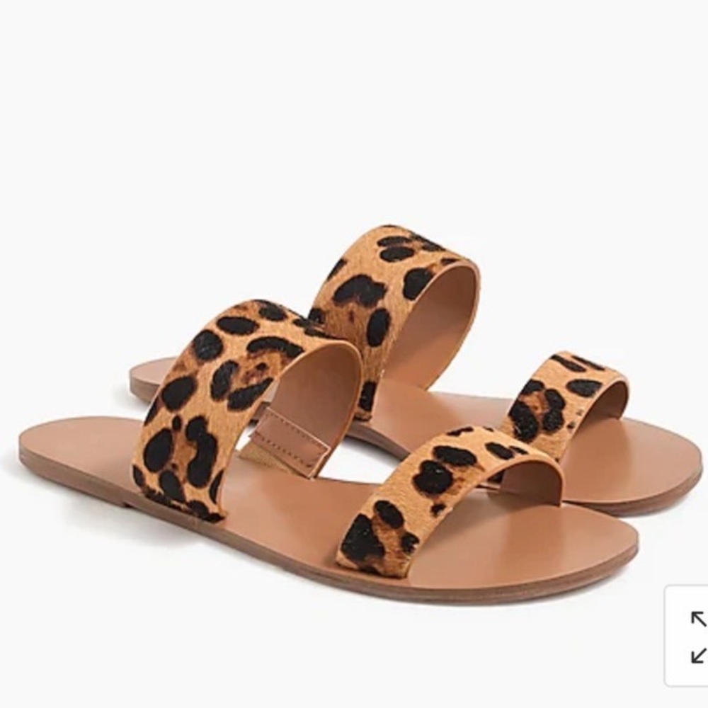 👡J CREW Leopard Sandals